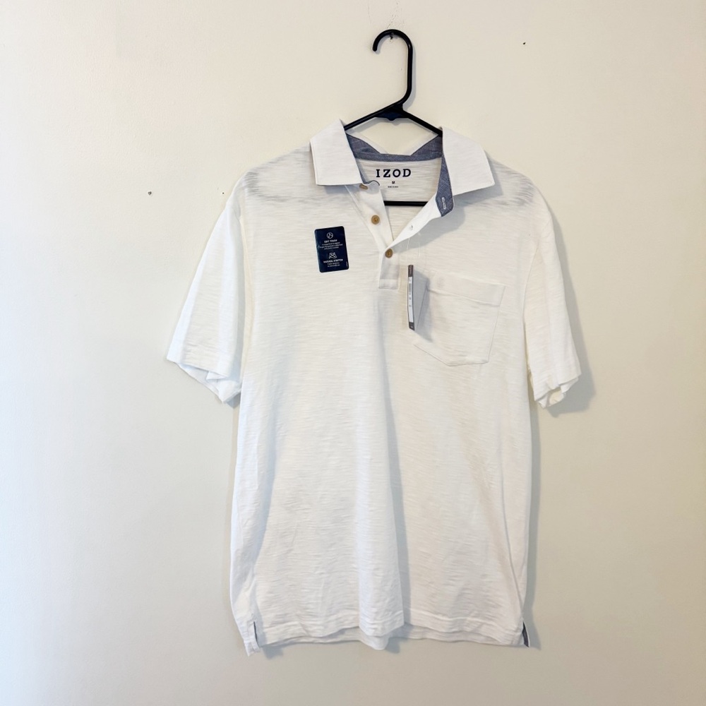 IZOD Men's Classic White Polo Shirt